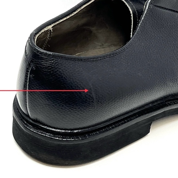 Alden 945 Men’s Oxford Dress shoe Size 9 Black Alpine Grain Calfskin Leather EUC - Picture 9 of 13